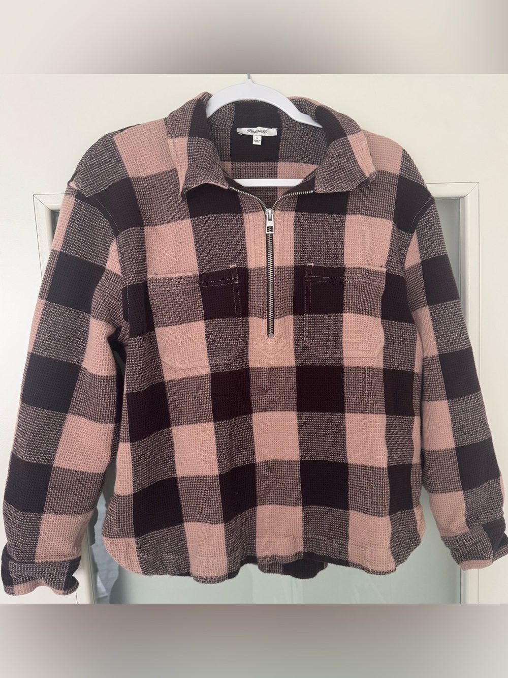 Madewell Brown Textured Knit Sweater